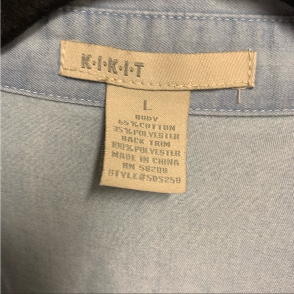 KIKNT Button Down Blouse Size Large - Picture 4 of 10